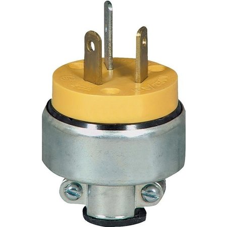 EATON WIRING DEVICES Power Plug, 3 Pole, 30 A, 125 V, Yellow 2836-BOX